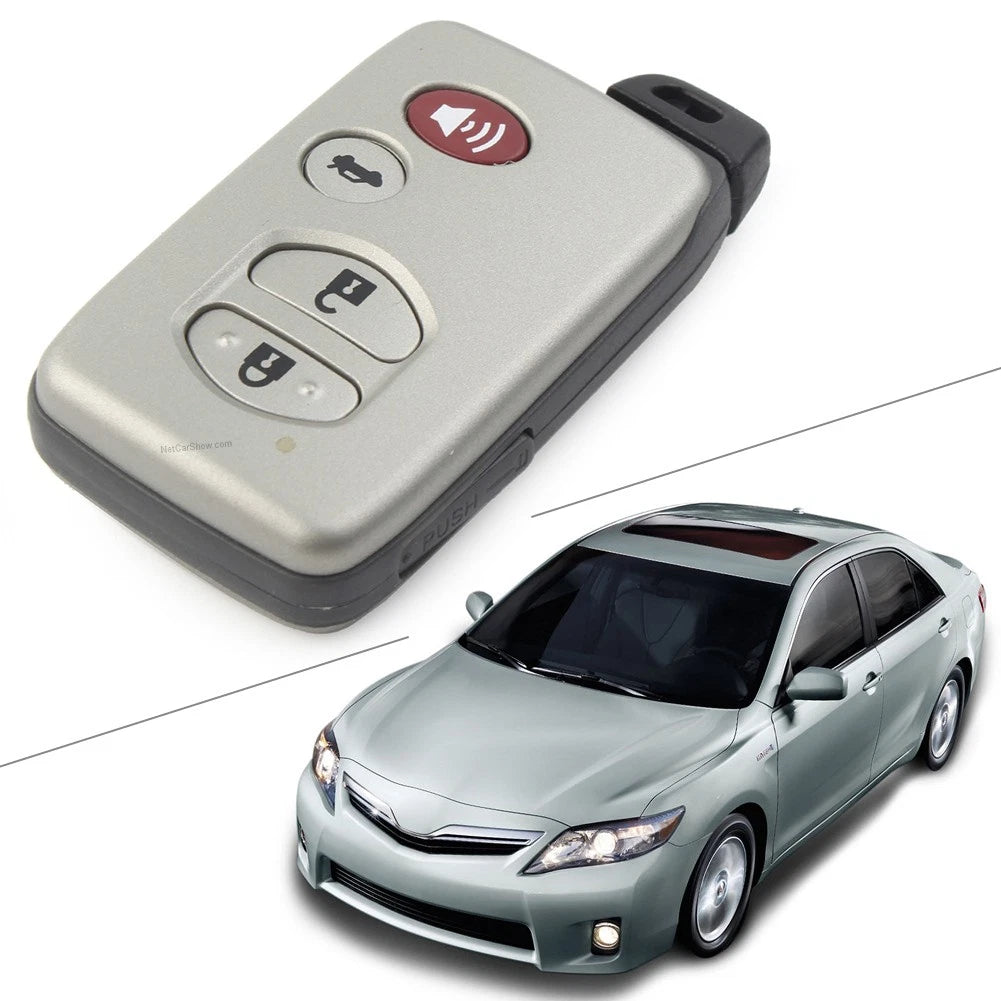 Set of 4 Uncut Smart Key Fob Shell Cases for Toyota 4Runner Prius Camry