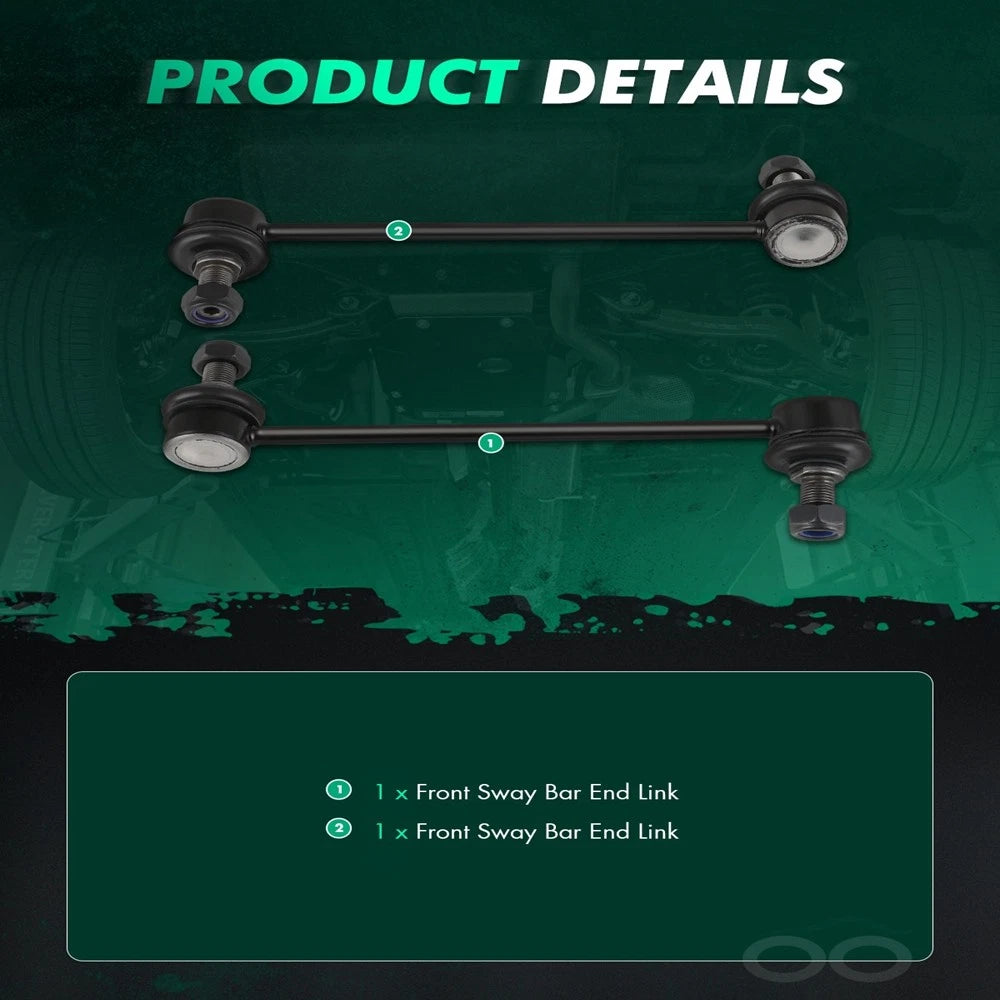 2X Front Suspension Sway Bar End Link for Kia Soul (2010–2013)