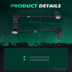 2X Front Suspension Sway Bar End Link for Kia Soul (2010–2013)