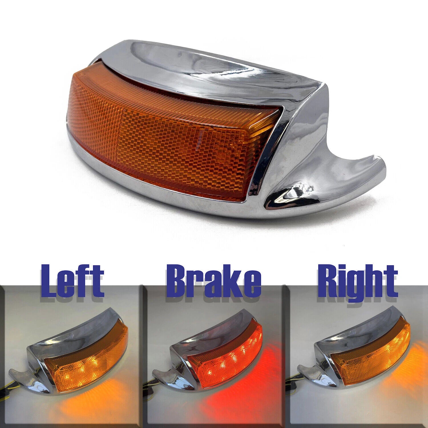 HTTMT Rear LED Auxiliary Fender Tip Light for Harley FLHTC FLHTK (2019–UP)