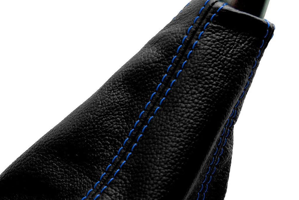 Manual Shift Boot for Acura RSX (2002–2006) Black Synthetic Leather Blue Stitch
