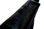 Manual Shift Boot for Acura RSX (2002–2006) Black Synthetic Leather Blue Stitch