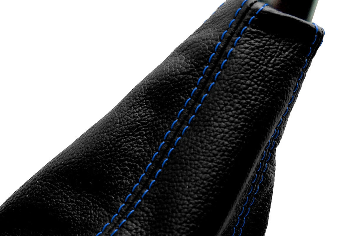 Manual Shift Boot for Acura RSX (2002–2006) Black Synthetic Leather Blue Stitch