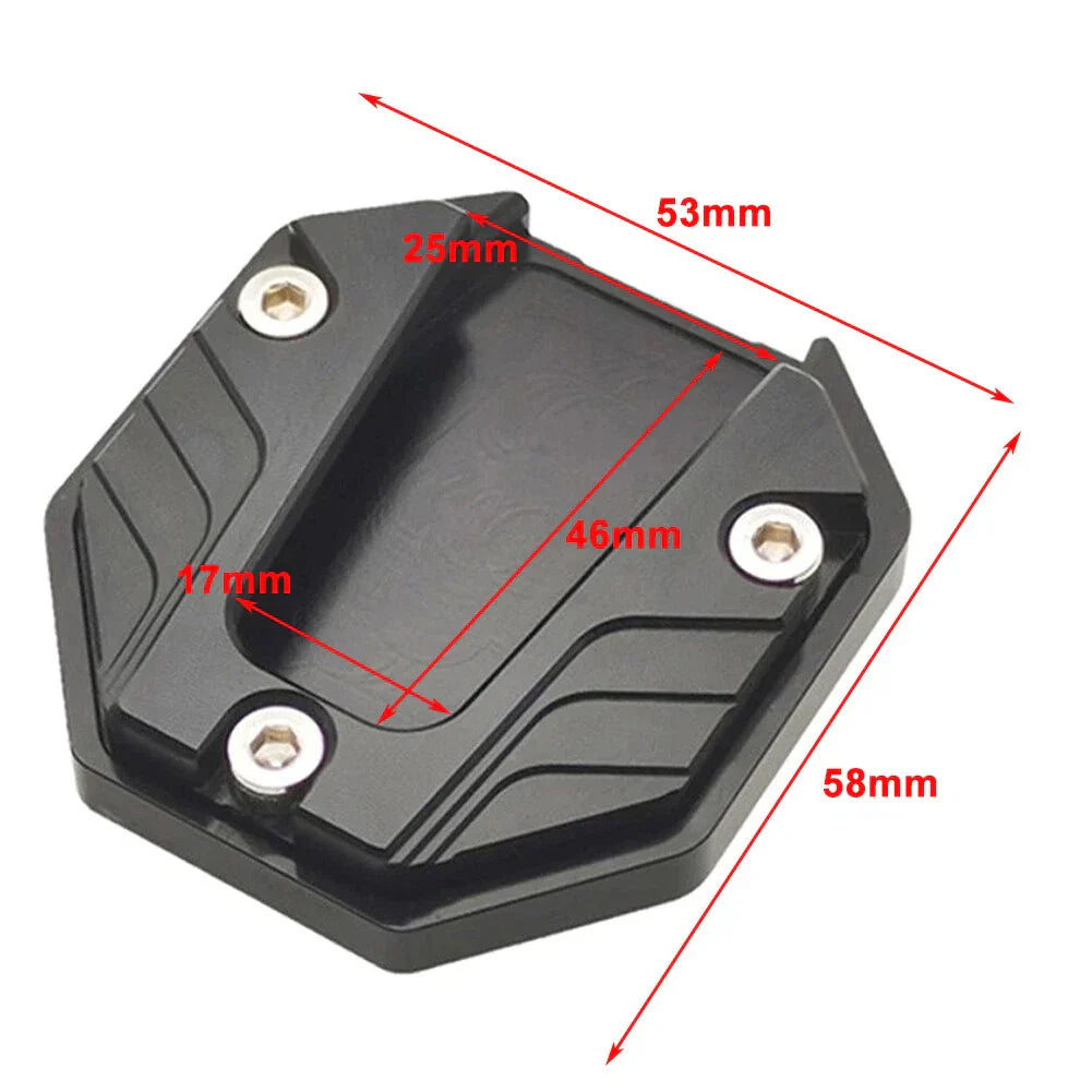 Kickstand Extender Pad for Motorcycle Bikes Side Stand Support