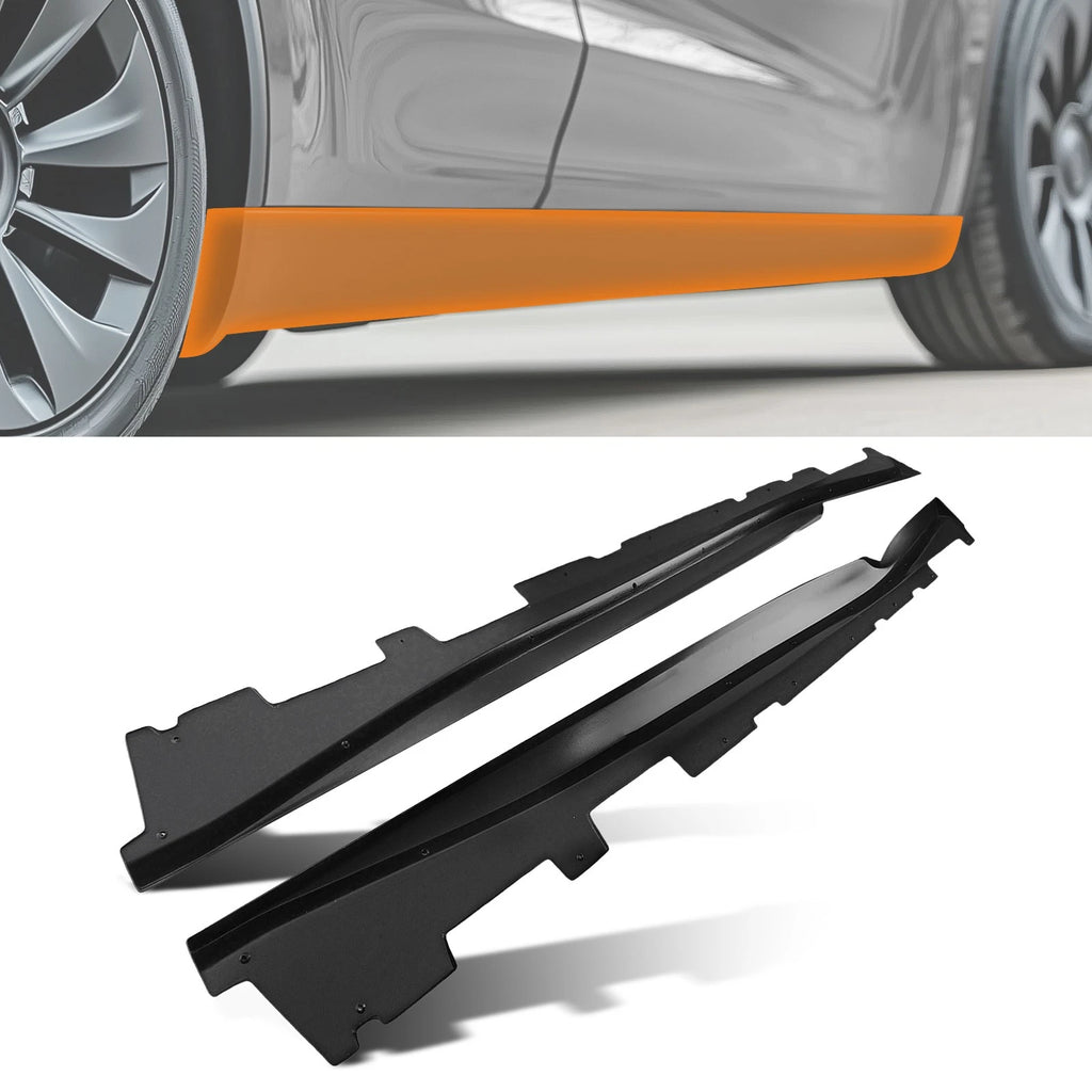Body Kit Side Skirt Extension Panel for Chevrolet Camaro (2016–2020) Matte Black