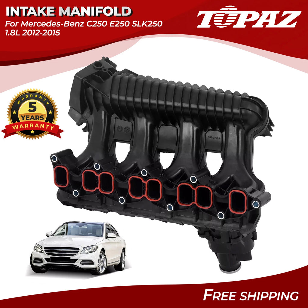 Intake Manifold with Actuator for Mercedes-Benz C250 E250 SLK250 (2012–2015)