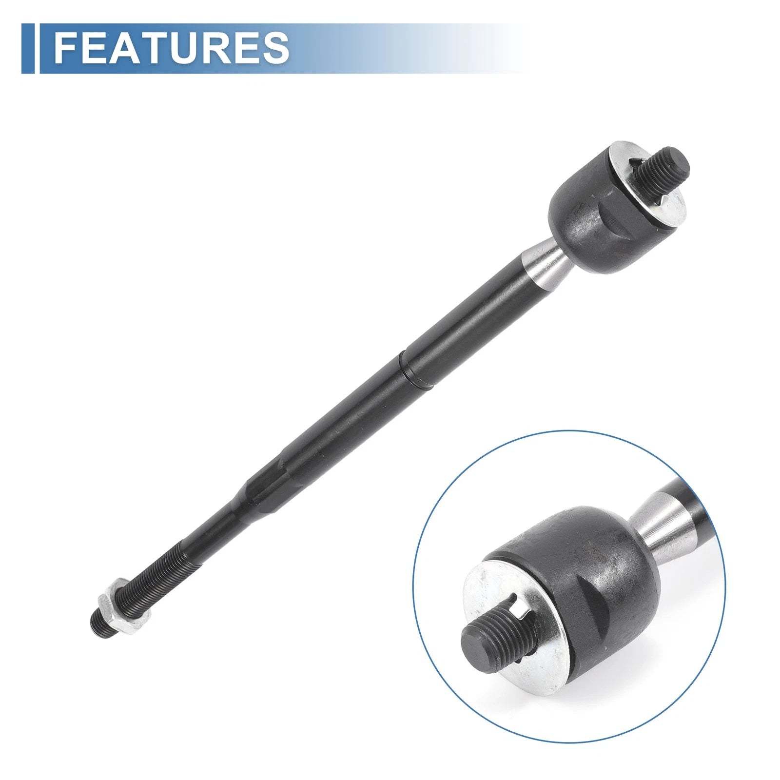 2X Front Inner Tie Rod End Links for Saturn Ion (2003–2007) Pontiac G5 (2007–2010)