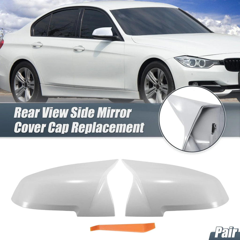 Rearview Mirror Cover Cap White for BMW X1