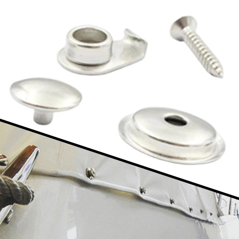 316 Stainless Steel Snap Fasteners Kit for Boat Canvas Covers