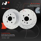 Drilled Brake Rotors Front & Rear for Toyota Camry 2018–2023 (4)