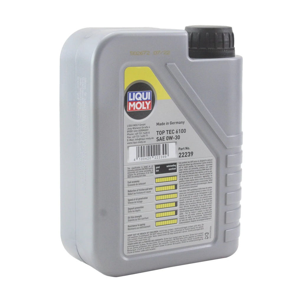 Liqui Moly Top Tec 6100 0W-30 Engine Motor Oil (22239) (1 L)