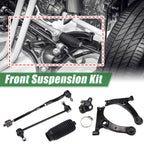 12pcs Front Suspension Kit Control Arm Tie Rod End for Toyota Corolla (2003–2008)