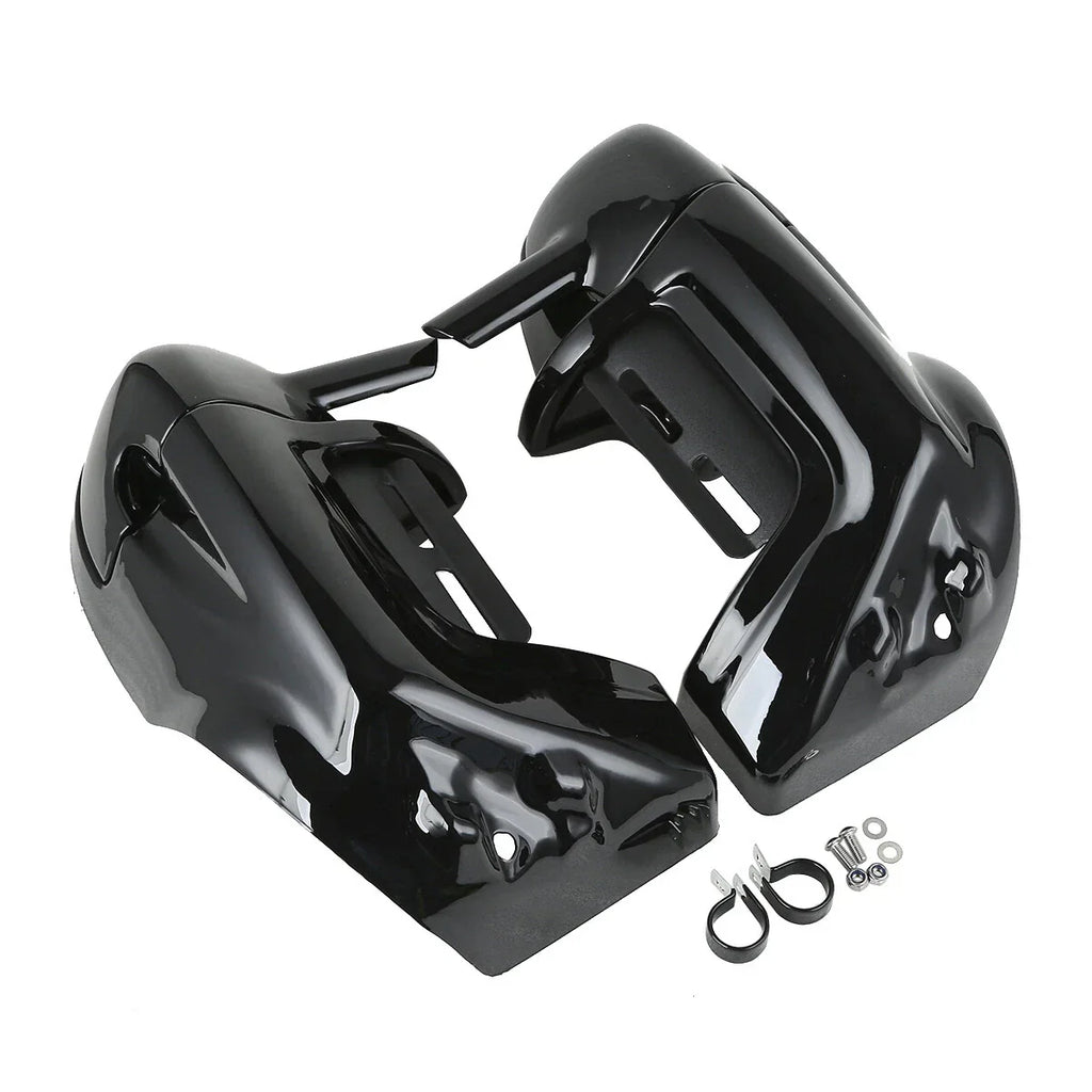 Black Lower Vented Fairings for Harley Road King (1997-2008)