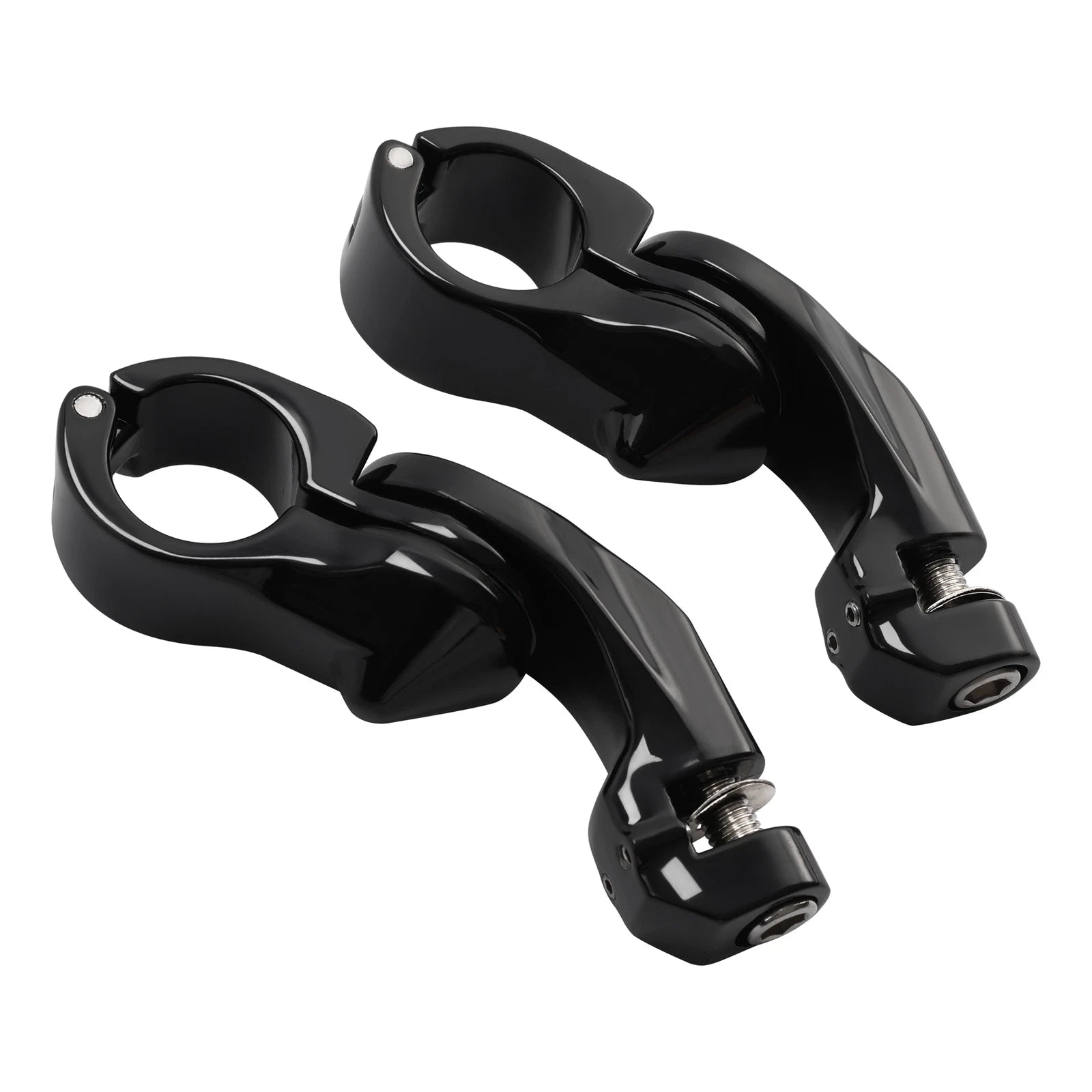 1-1/4" Short Angled Footpeg Pegs for Harley (Fit Engine Guard)