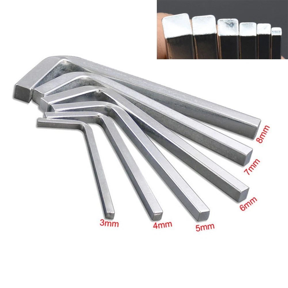 Set of 4 L Shape Square Head Wrenches 3-10mm for Automotive (2022)