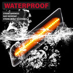 2X Front LED Amber Side Marker Lights for Ford Transit Connect (2010-2013)