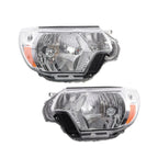 Pair Chrome Headlight Assembly for Toyota Tacoma (2012–2015)