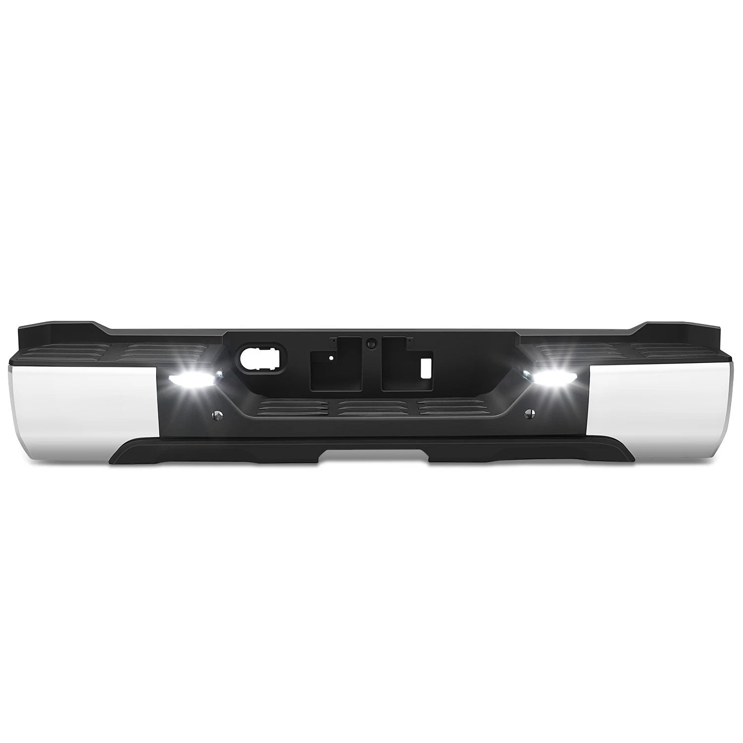 Chrome Rear Step Bumper for Toyota Tundra (2022–2026) w/Sensor Hole