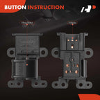 Front Right Power Window Switch for Honda Civic (2001-2005)