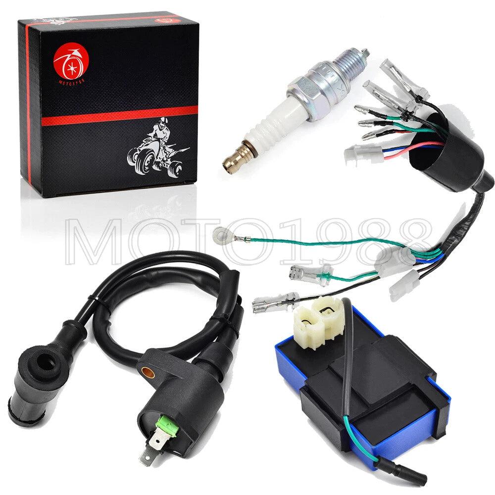 Wire Harness Ignition Coil CDI Spark Plug for Honda Sportrax 90 TRX90 (1993–2005)