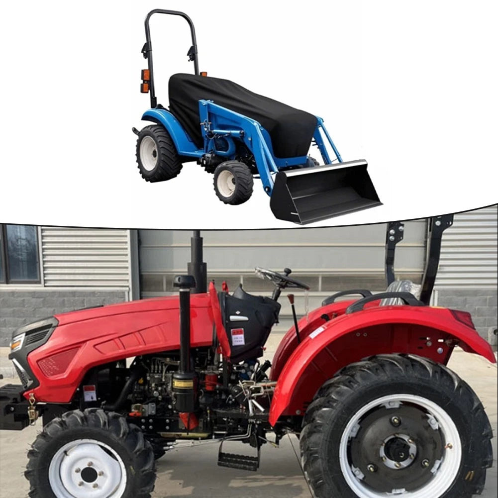 Outdoor Lawn Mower Dust Cover 420D Oxford Cloth 76"x24"x22" Black