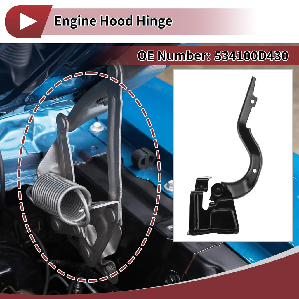 Hood Hinge for Toyota Yaris (2017–2018) Right Side 1 pcs