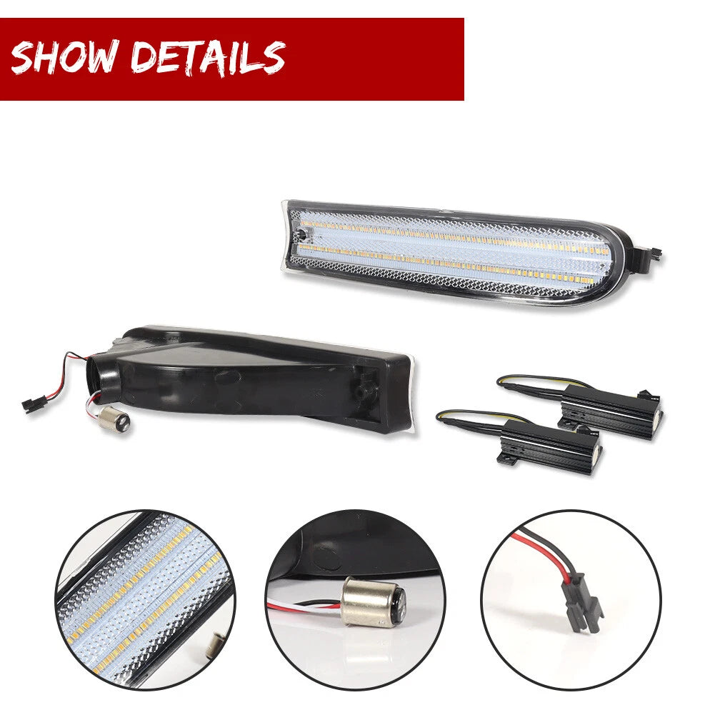 LED Front Bumper Switchback Parking Signal Lights for Toyota RAV4 (1996–1997)