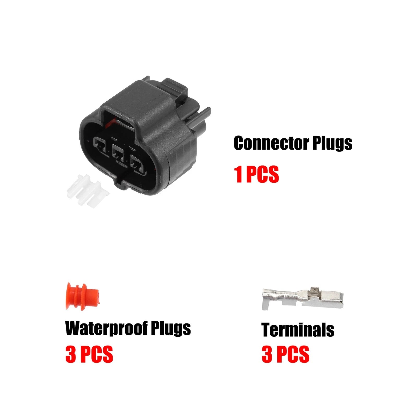 Set of 3 Pin MAP Turbo Sensor Connector Adapter for Toyota 