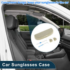 Sunglasses Case for Toyota RAV4 (2019–2023) Eyeglasses Holder Storage Box Beige