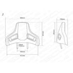 Car Seat Headrests for Racing Sports Seats (PVC)