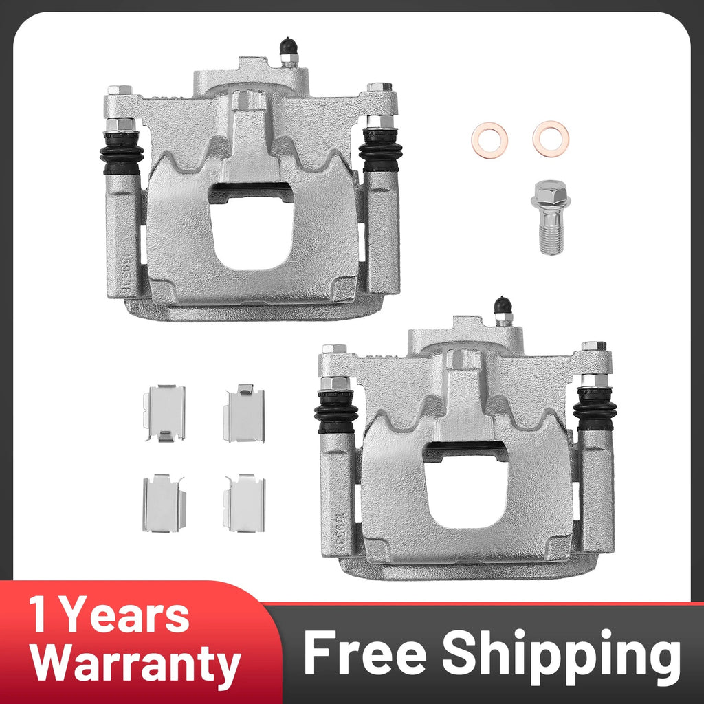 2X Front Rear Disc Brake Calipers for Jeep Wrangler (2008–2017)