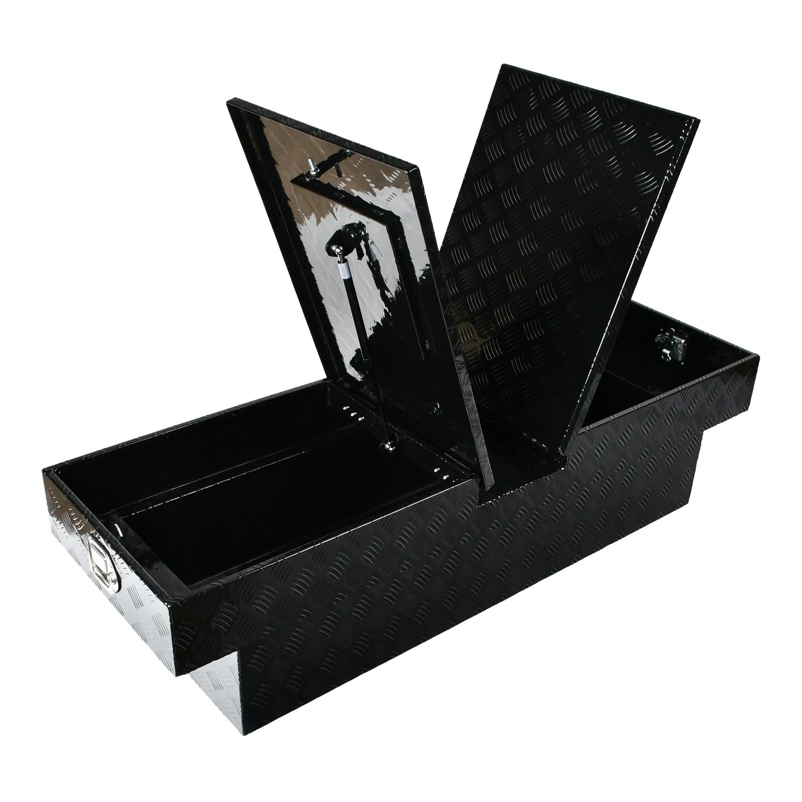 60" Aluminum Double Lid Gull Wing Tool Box for Truck Pickup