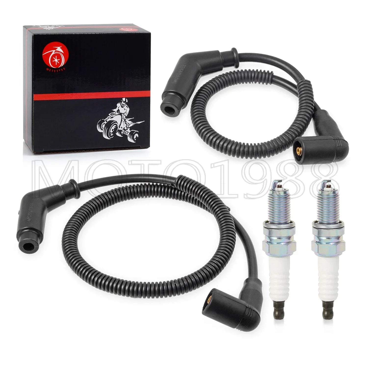2 x Ignition coil & spark plug wire cap for Can-Am Maverick Trail (2018–2023)