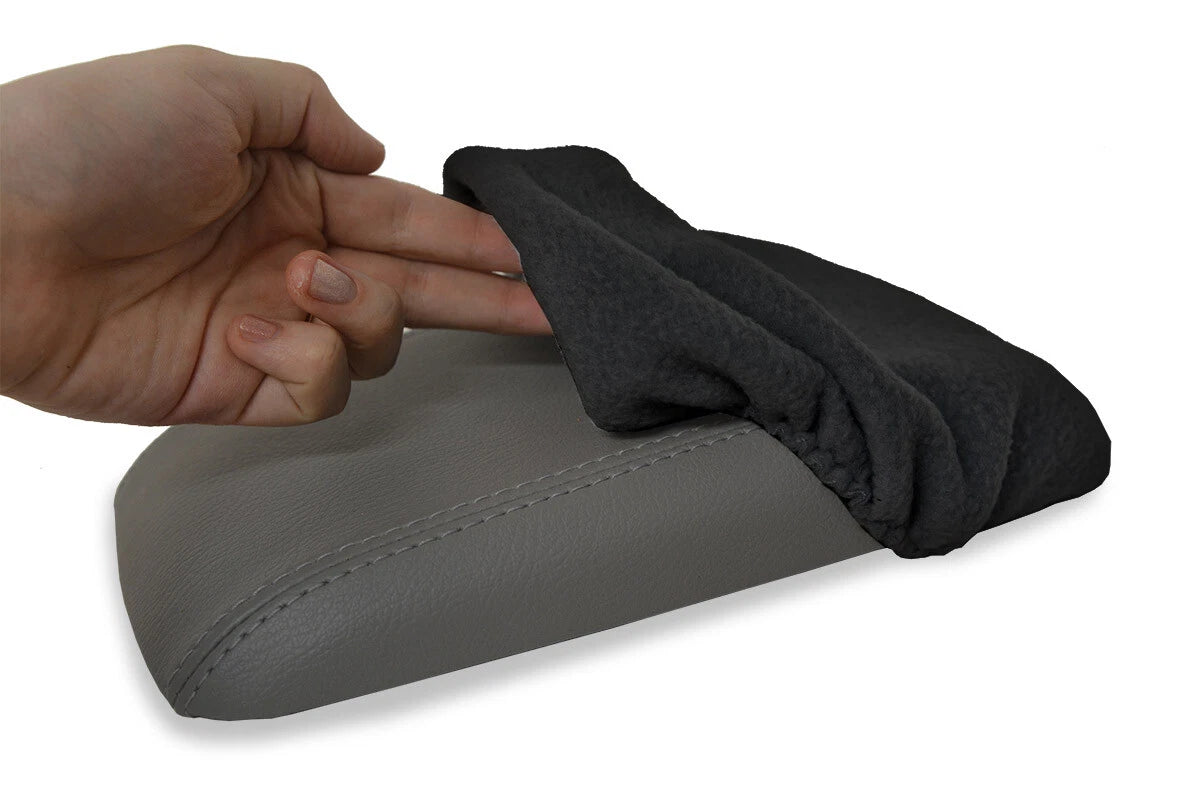 Fleece Console Lid Armrest Protector for Ford Mustang (1987–1993) Black