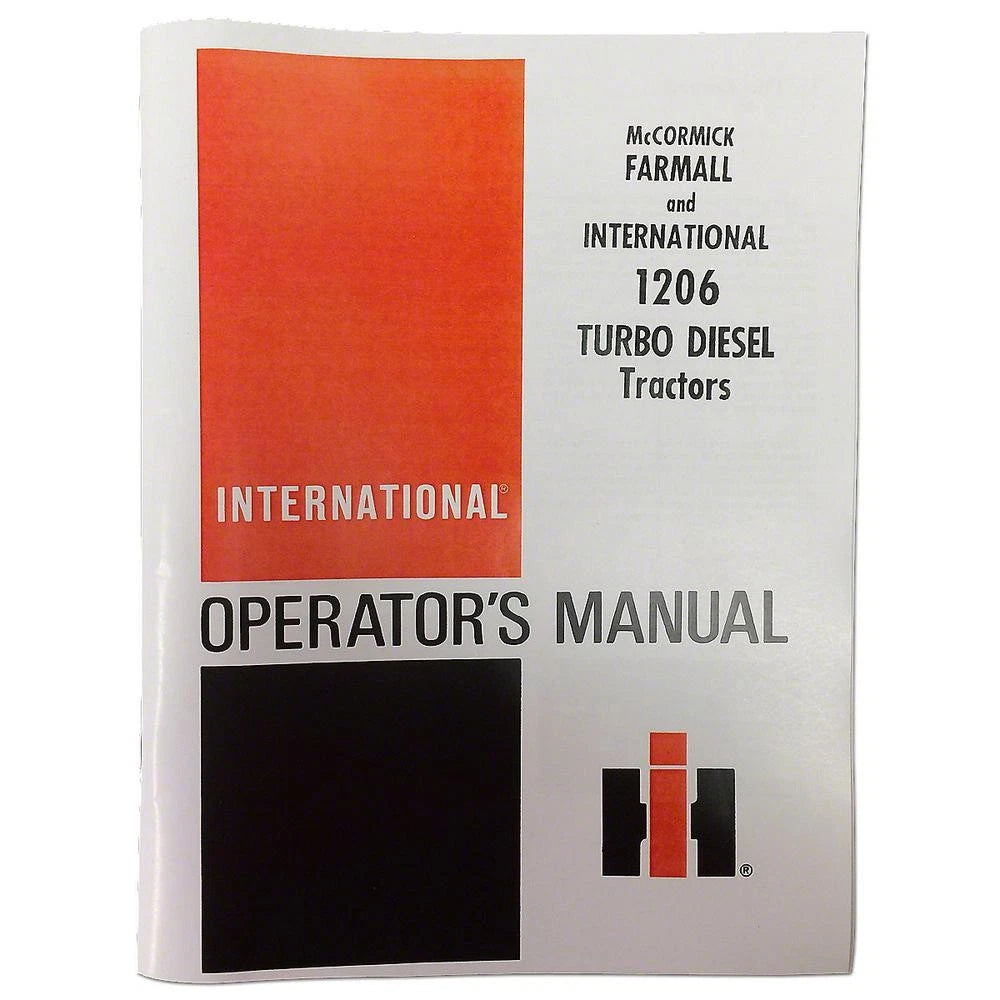 Operators Manual for International Harvester 1206 (1965–1975)