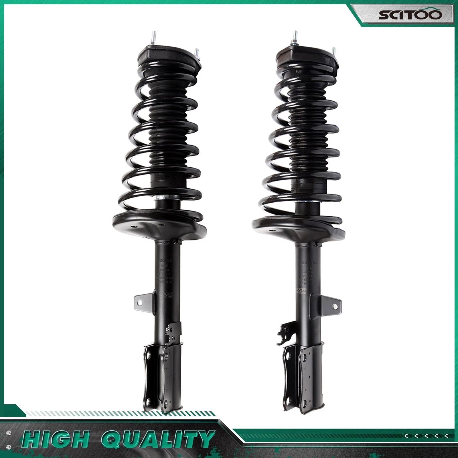 Set of 2 Rear Quick Install Struts w/ Coil Spring for Toyota Solara (1999–2003)
