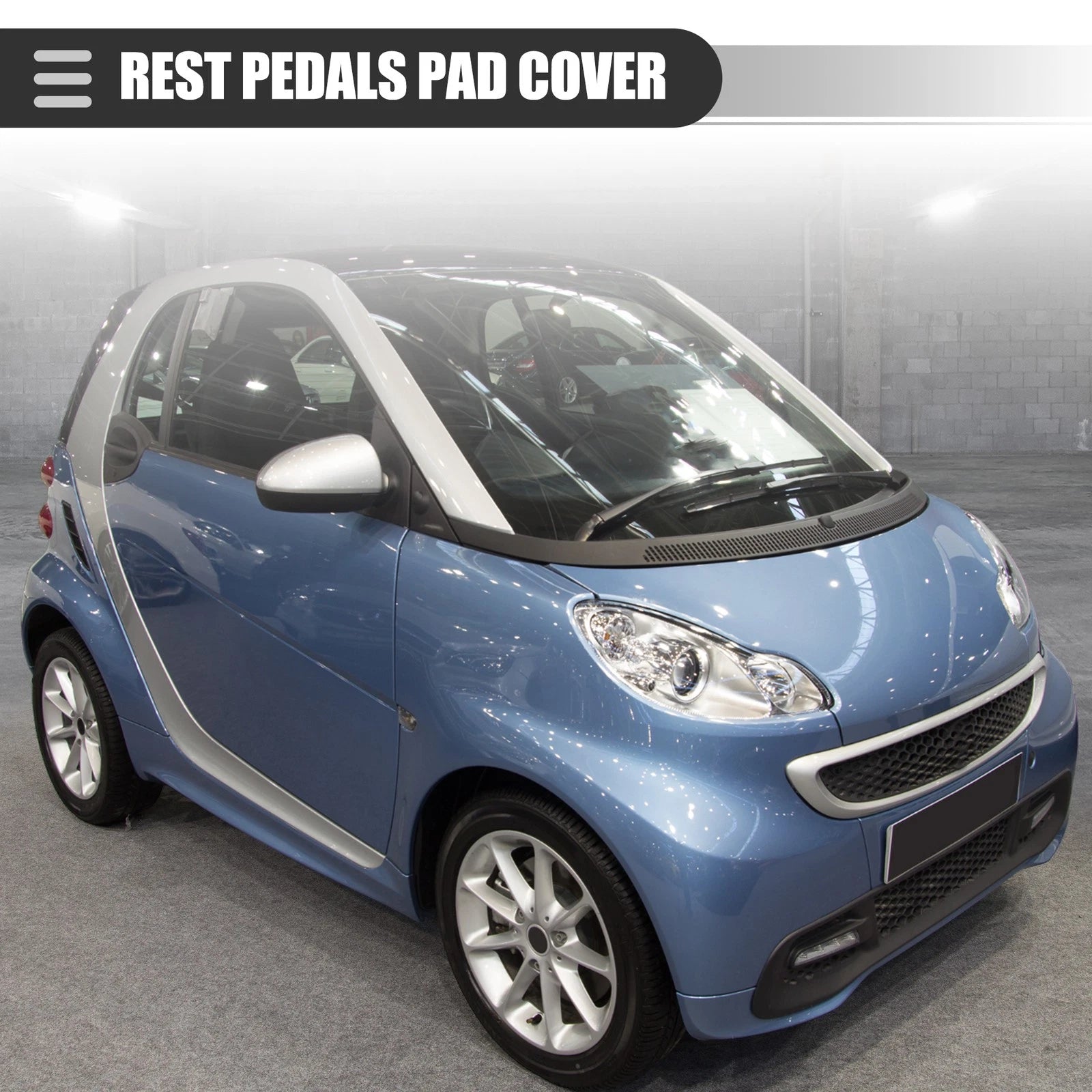 Rest Pedal Pad Cover for Mercedes Benz Smart Fortwo (2009–2014)