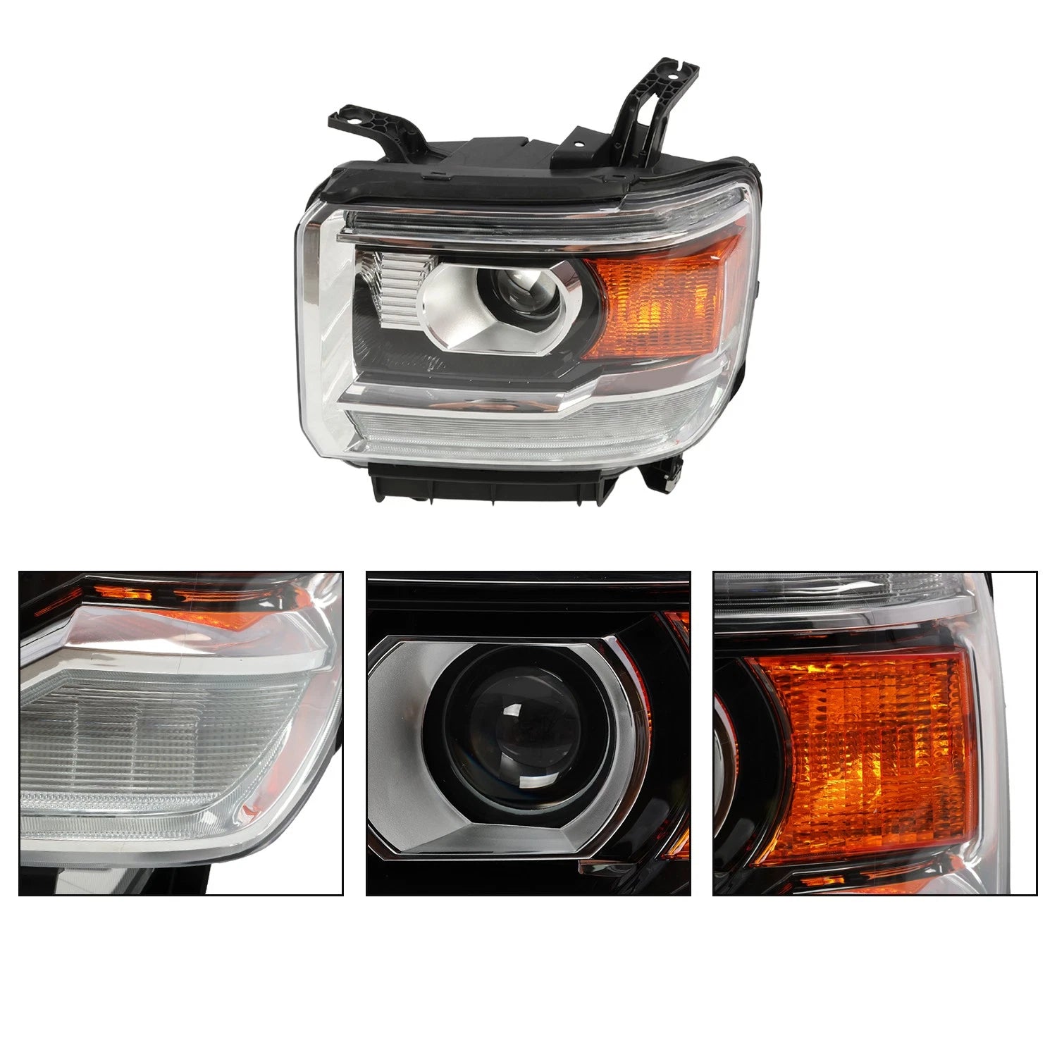HID/Xenon Headlight for GMC Sierra 2500HD 3500HD (2016–2019) w/LED DRL