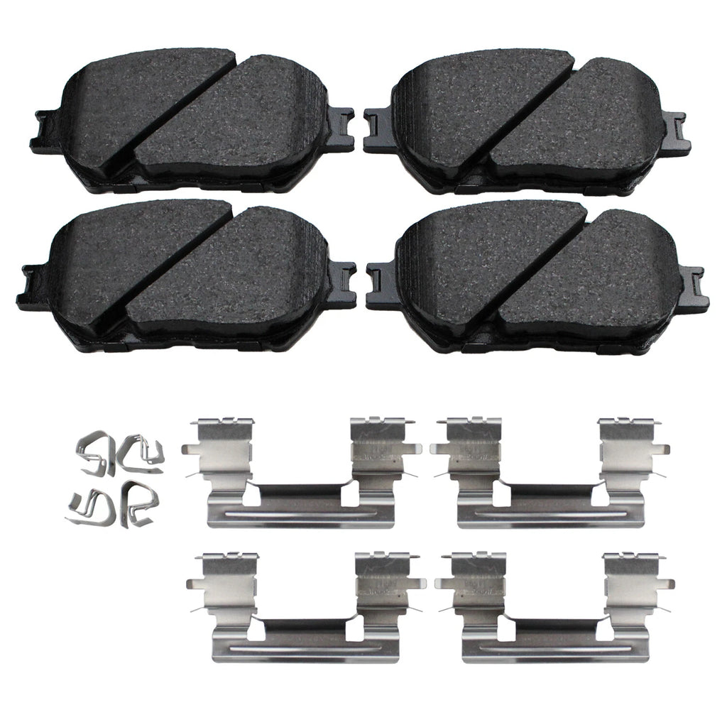 Set of 4 Akebono ProAct Front Ceramic Disc Brake Pads for Lexus GS300 IS250 (1998–2015)