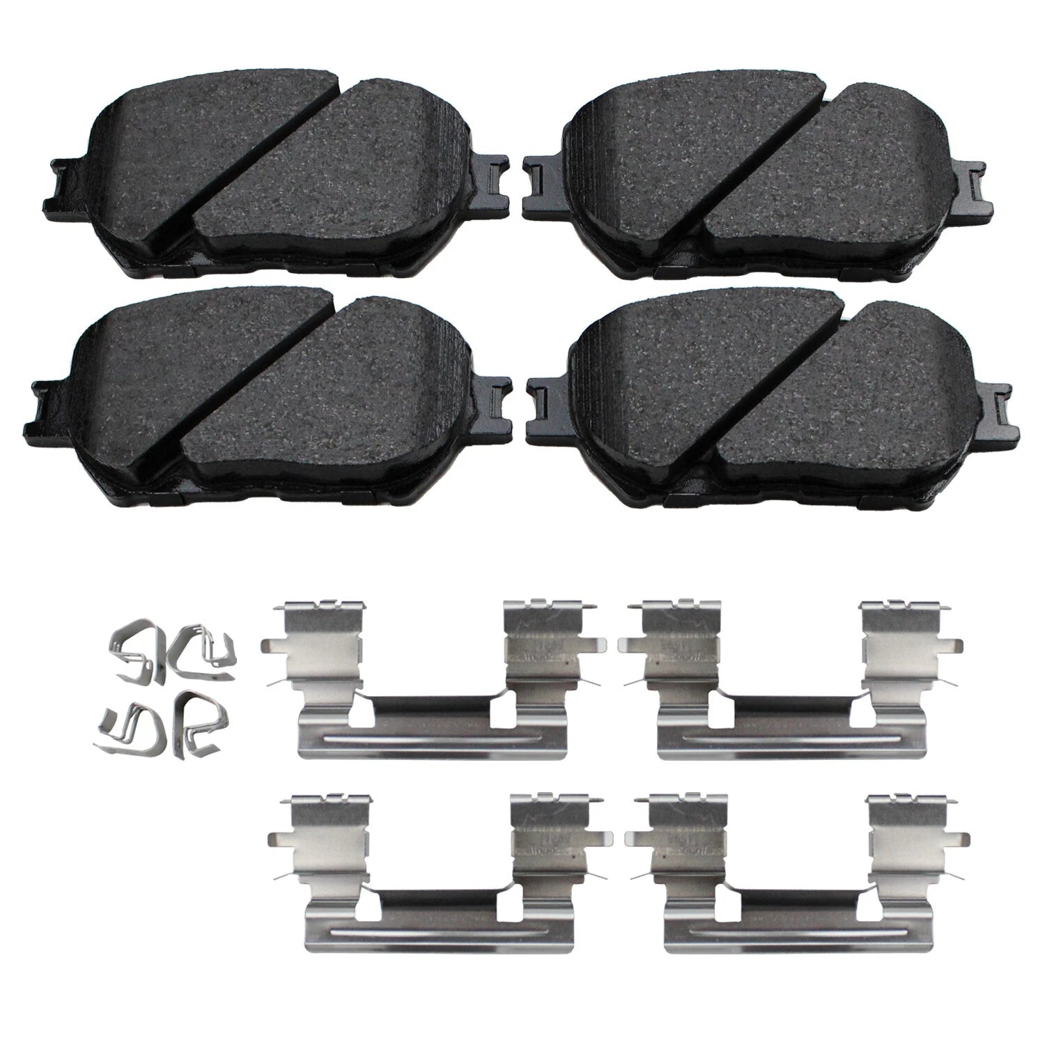 Set of 4 Akebono ProAct Front Ceramic Disc Brake Pads for Lexus GS300 IS250 (1998–2015)