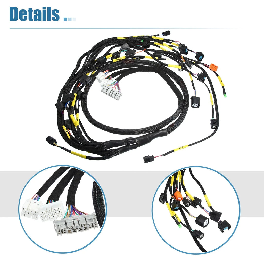 Tucked Engine Wiring Harness for Honda Acura K-Swap CRX K20 K24 K-Series