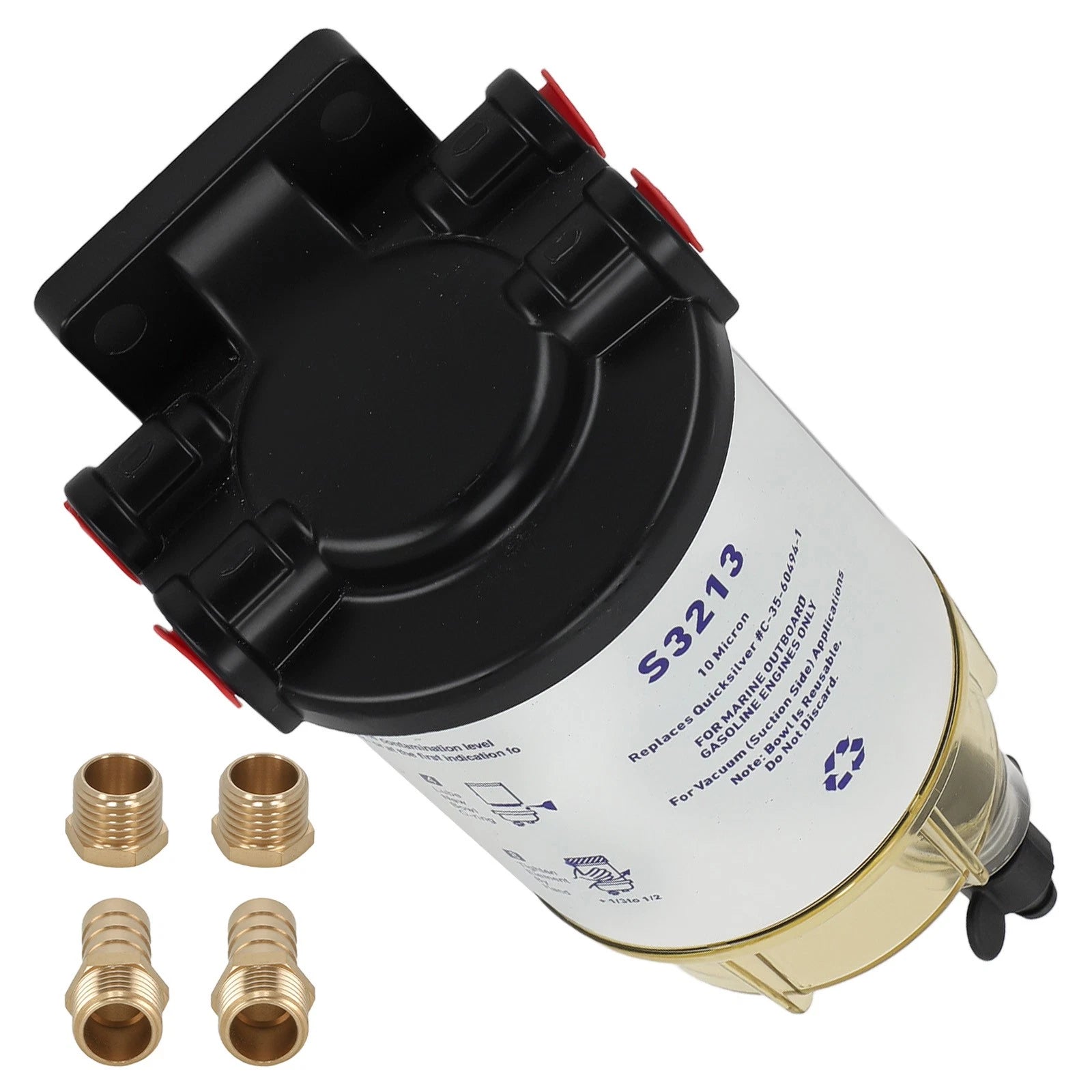 Fuel Water Separator for Mercury Yamaha Outboard (10 Micron)
