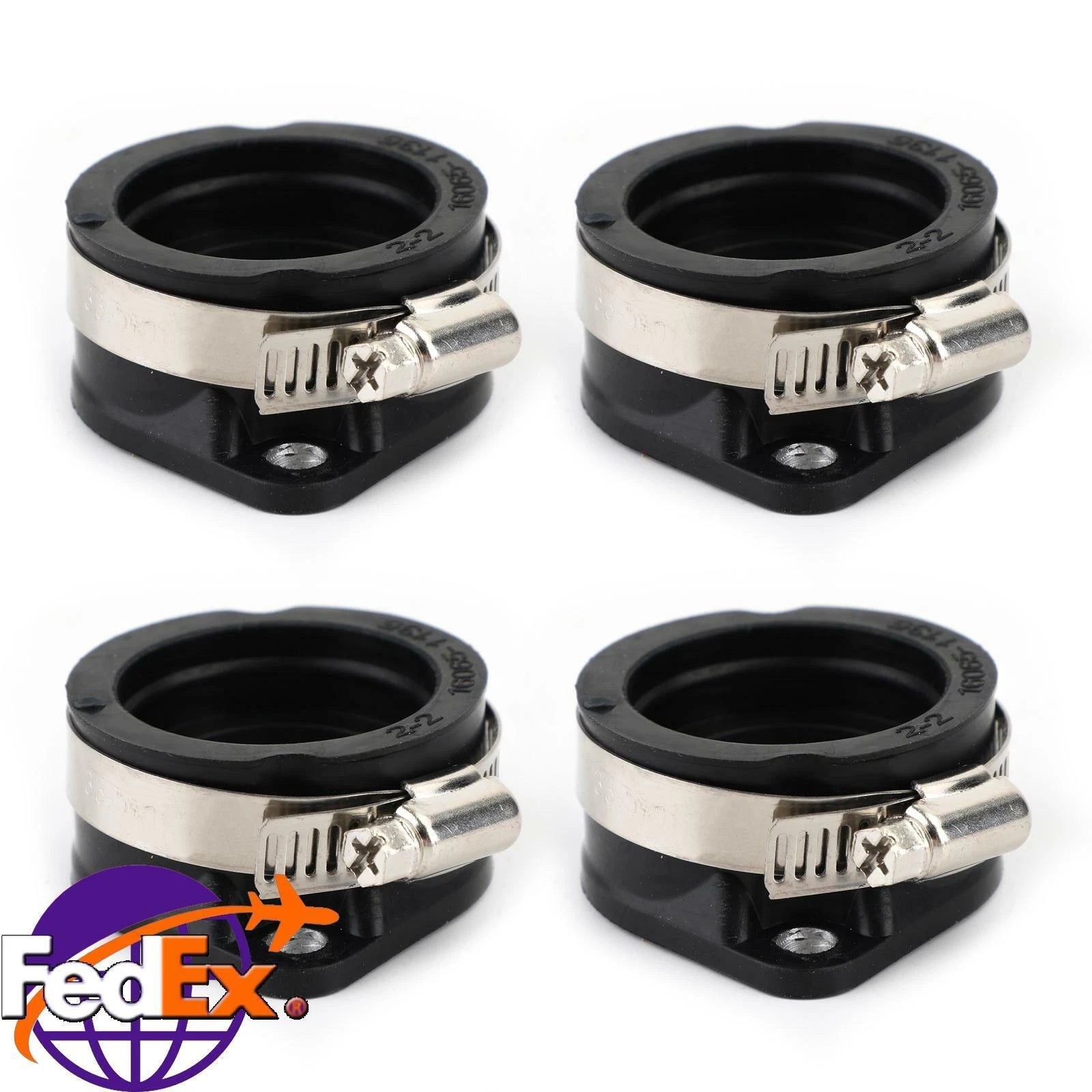 Set of 4 Intake Manifold Boots for Kawasaki Z 1000 J LTD Z 1100 ST (1981–1982)