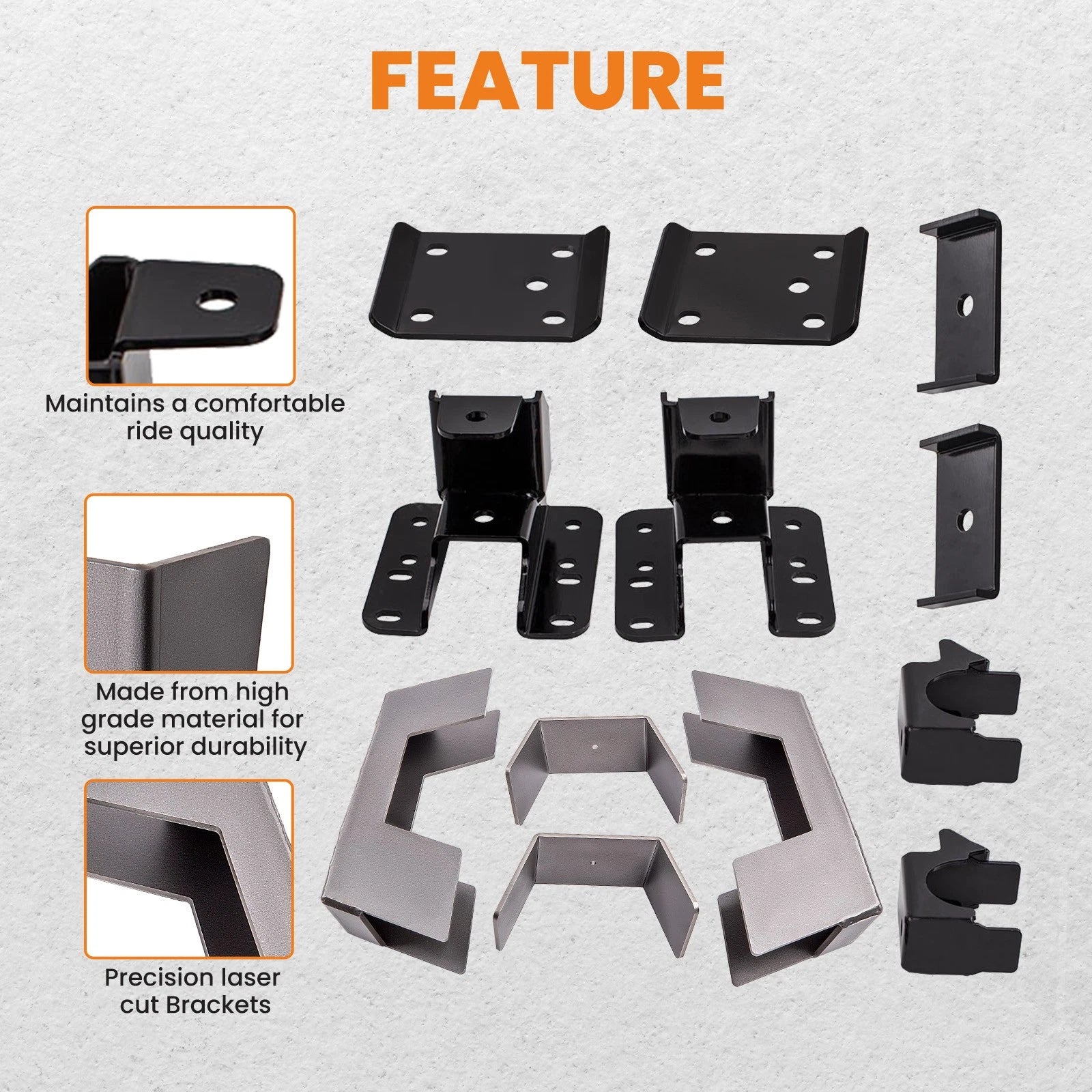 6" Drop Flip Kit & Under Bed C Notch for Chevy Silverado GMC Sierra 1500 (2007–2018)