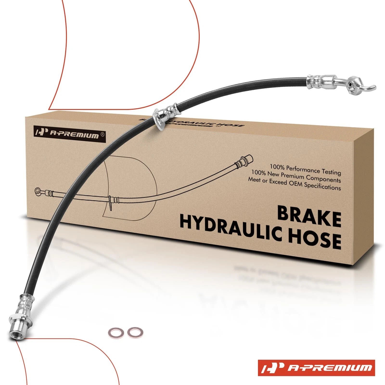 Rear Left Brake Hydraulic Hose for Toyota Highlander (2004–2007)