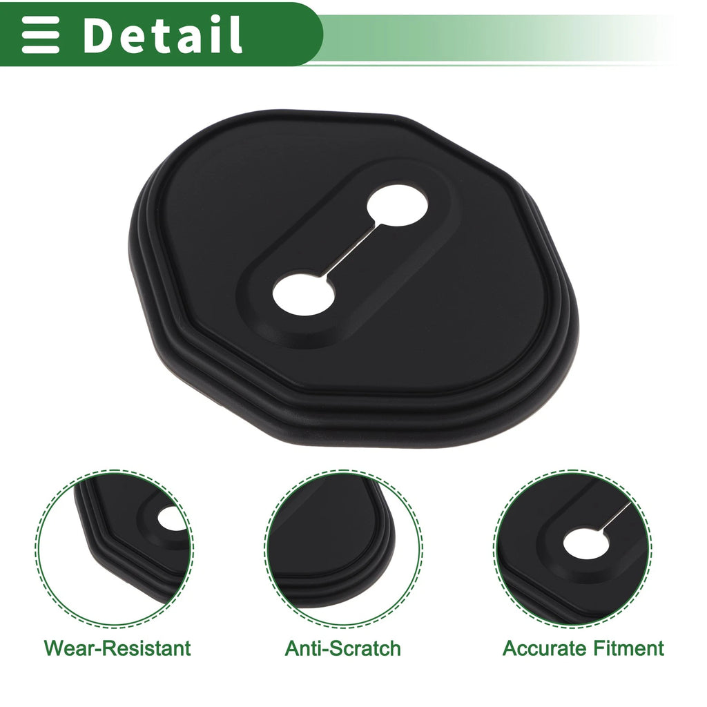 Set of 4 Door Lock Latches Covers for Toyota Land Cruiser 250 (2024–2025) Black