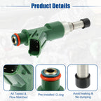 Set of 4 Fuel Injector Nozzles for Toyota Hilux Vigo (2005–2015) 23250-0C050