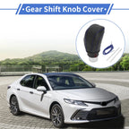 Gear Shift Knob Cover for Toyota Camry (2018–2023) Black Carbon Fiber Blue
