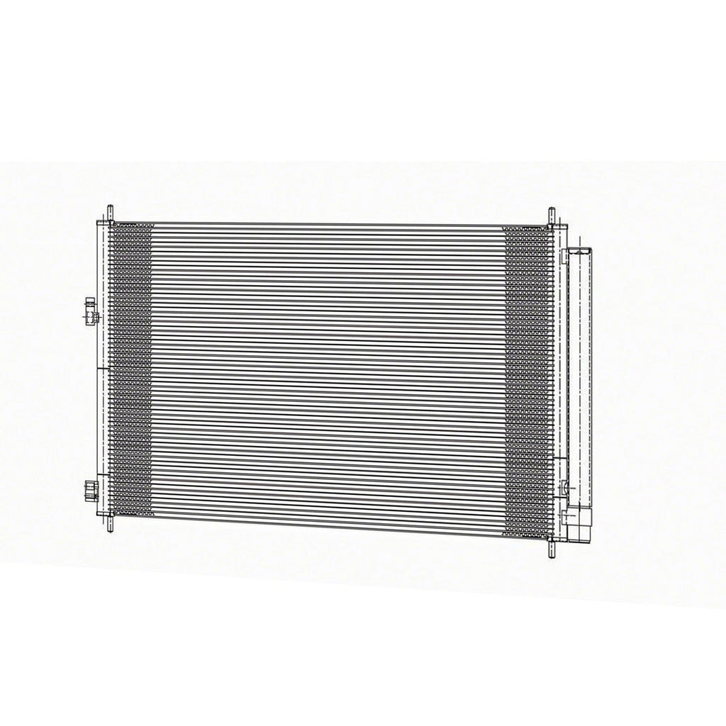 Replacement A/C Condenser w Receiver Drier for Toyota RAV4 (2006–2012)