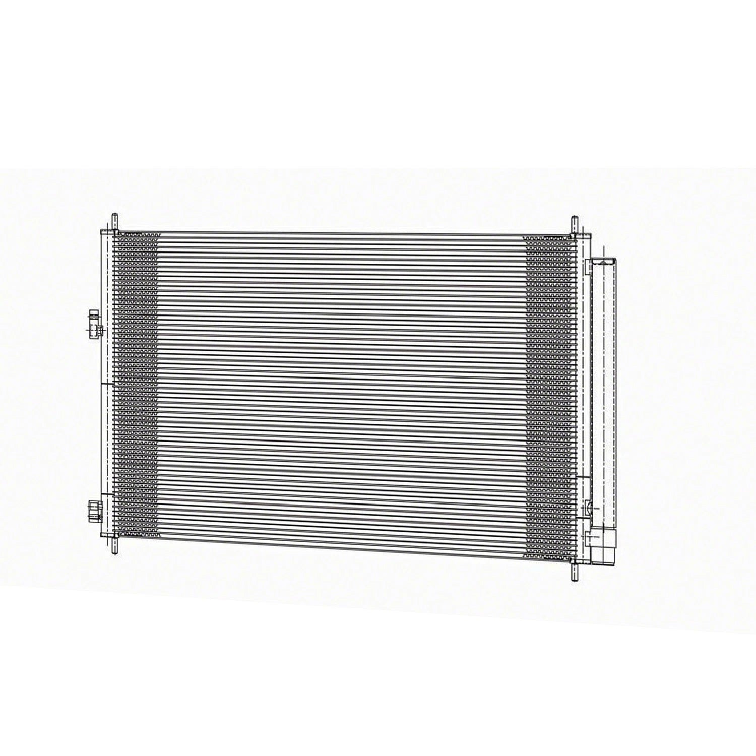 Replacement A/C Condenser w Receiver Drier for Toyota RAV4 (2006–2012)